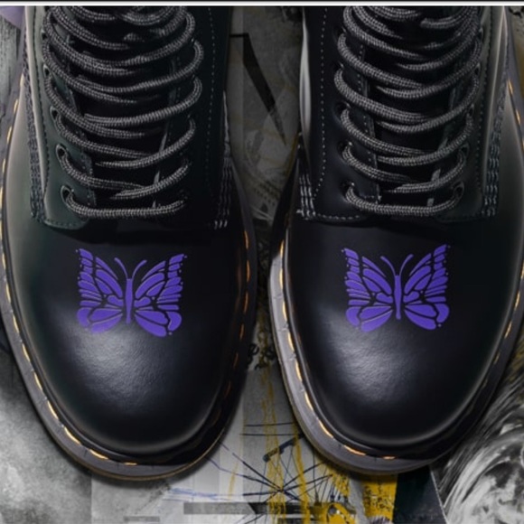 🦋Needles x Dr. Martens Limited Edition 1460 Boots - Picture 9 of 14